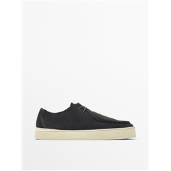 Zapato bordón serraje
