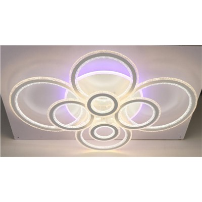 Стационарный светильник / LED-люстра потолочная. Цвет: белый (552W / 1125*840*180)" / LED white + yellow 3000K~6500K / K26023W/2+2+2+2 / уп 1