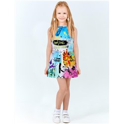 Сарафан для девочки KETMIN SUMMER DAY цв.Граффити Неон