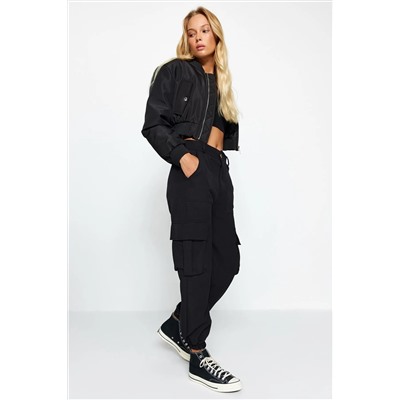 Черные карманные тканевые брюки Twoaw24pl00234