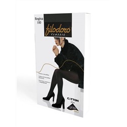 Колготки с микрофиброй теплые FILODORO Regina 100XL (5 / nero/черный)