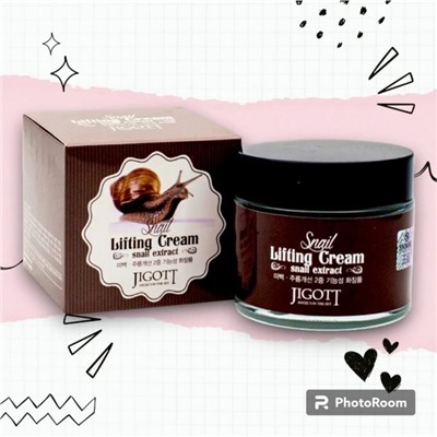 JIGOTT. Подтягивающий крем для лица с муцином улитки, SNAIL LIFTING CREAM 70 мл