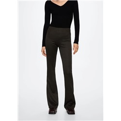 Pantalón flare estampado -  Mujer | MANGO OUTLET España