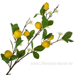 Ветка искусственная "Лимон", 78 см