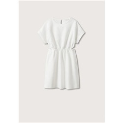 Vestido bordado aberturas laterales -  Niña | MANGO OUTLET España