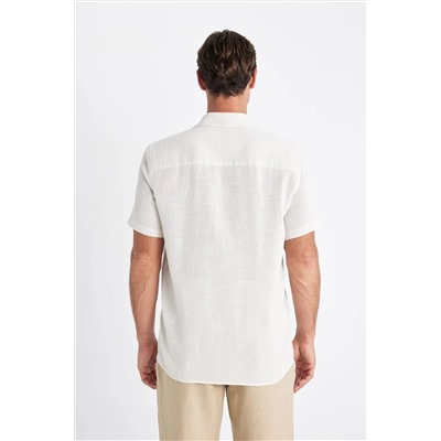 Defacto Regular Fit Polo Yaka Pamuklu Kısa Kollu Gömlek D2924ax24sm