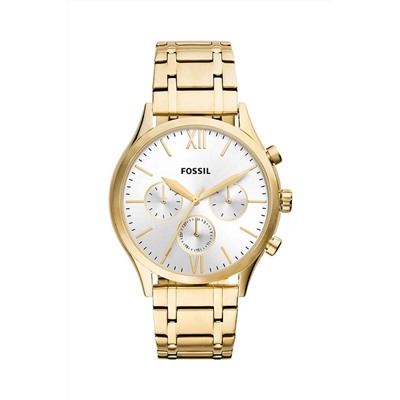 Reloj de cuarzo de acero - Dorado y blanco
