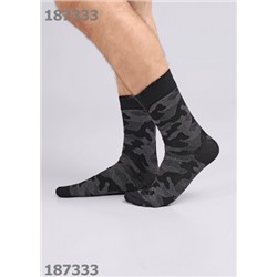 CLEVER Носки муж.К3426 23Ф хл+эл