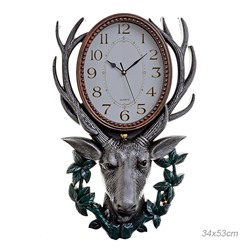 Часы настенные Олень 34х53 см / 897-1 /уп 10/
