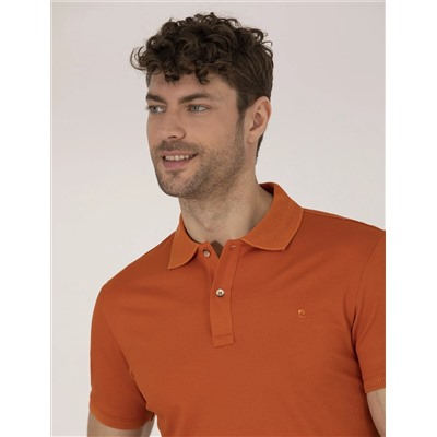 Коричневый обычный подсадка Polo Yaka Mercerized T -For