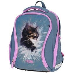 Ранец Berlingo Nova "Meow friend" 37*28*18см, 2 отделения, 2 кармана, анатомическая спинка