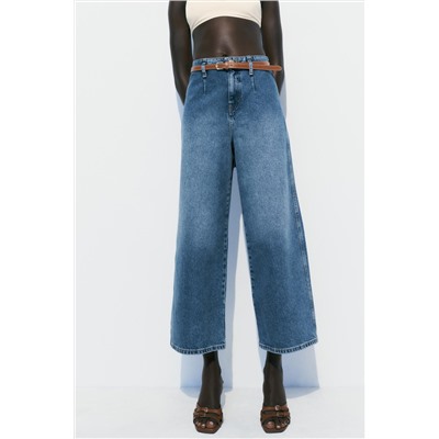 JEANS Z1975 WIDE LEG CROPPED TIRO ALTO CINTURÓN