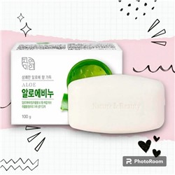 Освежающее туалетное мыло с экстрактом Алоэ вера "Fresh Aloe Soap" 100 гр
