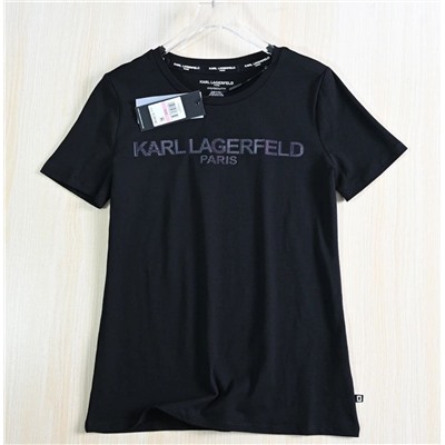 Хлопковая повседневная футболка KARL LAGERFEL*D ОРИГИНАЛ!
