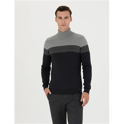 Anthracit Melanj Slim Fit Fishman Friendman Kintwear Свитер