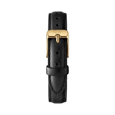 Reloj de cuarzo de piel y chapado en oro amarillo Petite Sheffield