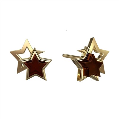 Серебряные серьги с янтарём E10010-2ZK