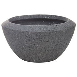 Кашпо Nobilis Marco "Granite graphite Round" (файберглас), D38хH20 см