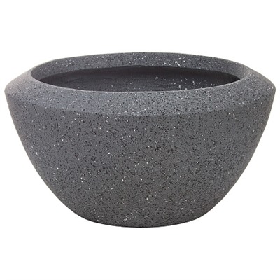 Кашпо Nobilis Marco "Granite graphite Round" (файберглас), D38хH20 см