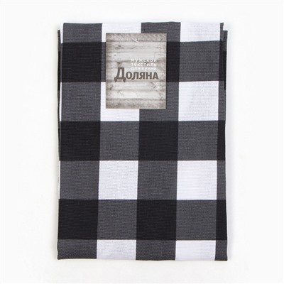 Фартук Доляна Best man black, 70×60 см, рогожка,100% хл, 160 г/м²