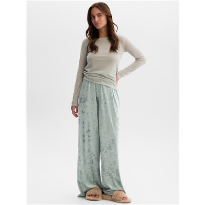 Комплект женский (лонгслив и брюки) KAFTAN "Бархат", 44-46, мята