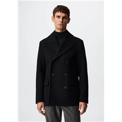 Abrigo lana reciclada -  Hombre | MANGO OUTLET España