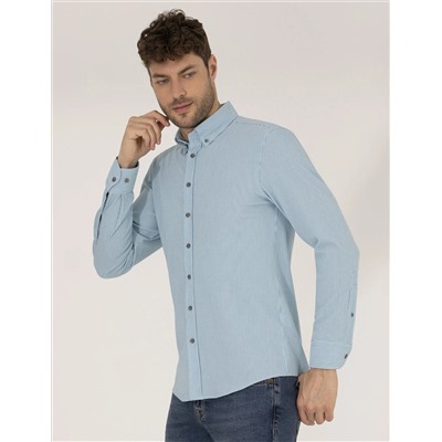 Aqua Slim Fit рубашка с длинным рукавом