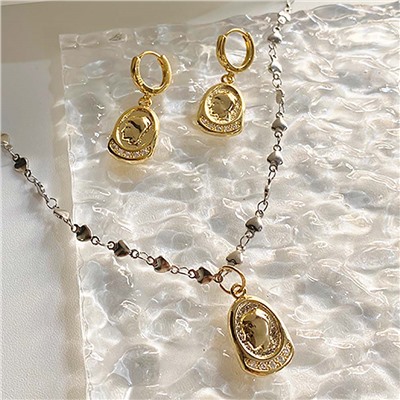 Серьги с замком кольцо арт. 22 6438 (id 277799)