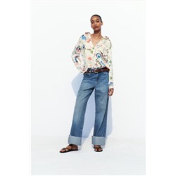 JEANS Z1975 RECTOS TIRO ALTO VUELTA BAJO