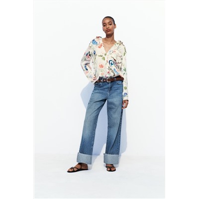 JEANS Z1975 RECTOS TIRO ALTO VUELTA BAJO