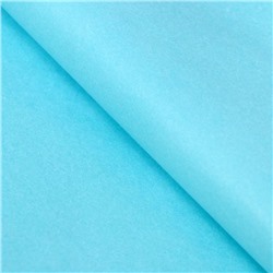 Бумага упаковочная тишью, бирюзовый, 50×66 см