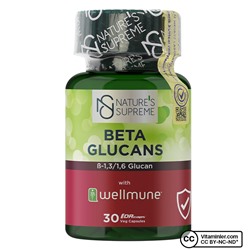 Nature's Supreme Beta Glucans Бета-глюкан 30 капсул
