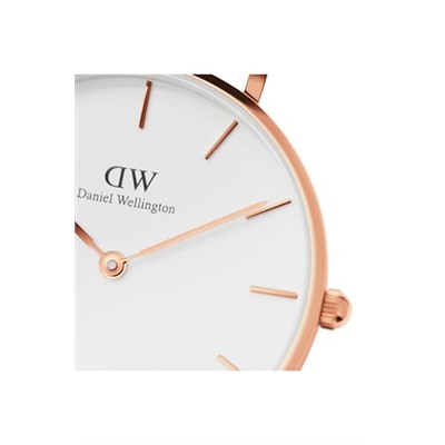 Reloj de cuarzo de piel y chapado en oro rosa Petite Reading
