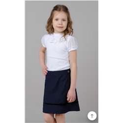 Блуза школьная кор.рукав р.30-42