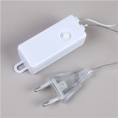 Гирлянда светодиодная нить 5 м 50 LED / GW2007WL /уп 200/теплый белый ВИЛКА