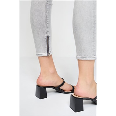 Pantalón skinny fit Luz Ankle Zip - Gris