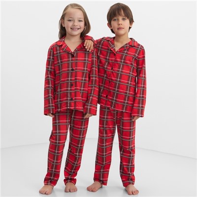 Пижама детская KAFTAN "Клетка" размер 28 (86-92 см)