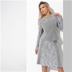 Комплект с юбкой, Инста-стиль (2 в 1, grey )