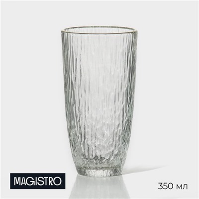Стакан Magistro «Фьюжн», 350 мл, стекло, прозрачный