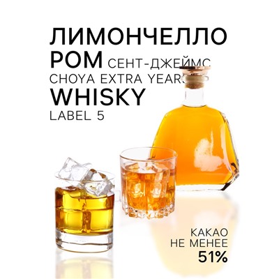 УЦЕНКА НАБОР Шоколад ALCOOLS DU MONDE, с алк начинкой ассорти, 220 г