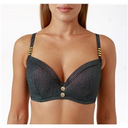 COQUETTE REVUE Купальник раздельный на поролоне с плавками бикини SWIM LUREX sw54001-09/sw61001-09