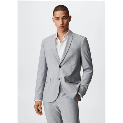 Americana traje super slim fit cuadros -  Hombre | MANGO OUTLET España