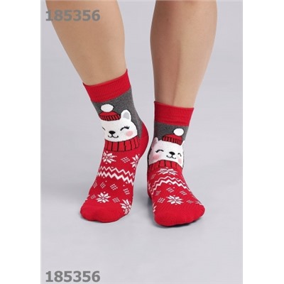 CLEVER Носки жен. НГ плюш Д2452П