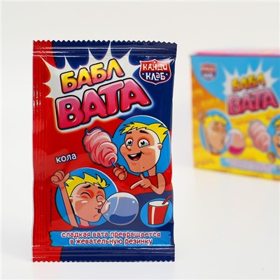 Сладкая вата «БАБЛ ВАТА», ассорти, 5 г
