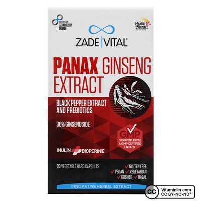 Zade Vital Panax женьшень 30 капсул