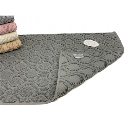 Коврик для ног Карвен TILE 50*80 махра KV 434 gri