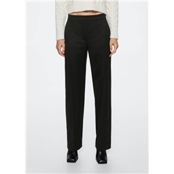 Pantalón recto cuadros -  Mujer | MANGO OUTLET España