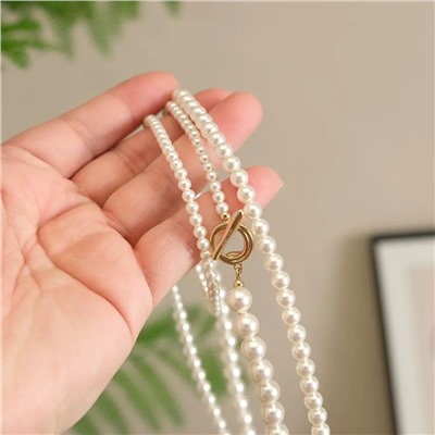 Сногсшибательное колье из жемчуга   Swarovsk*i