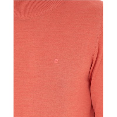 Лосось Slim Fit Half Fisherman Wool Sipe Смешанный базовый вязаный свитер
