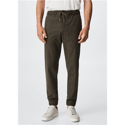 Pantalón jogger sarga -  Hombre | MANGO OUTLET España